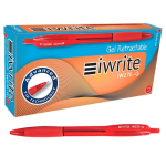Iwrite Gel Retractable Pen - Red